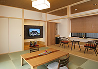 Naramachi atmosphere Japanese-style room of 15-tatami mat size (with a cypress bath)