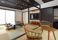 Naramachi atmosphere Japanese-style room of 14-tatami mat size (with an open-air bath)